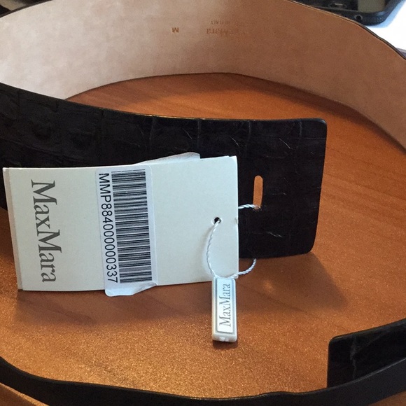 Pernice' Croc Embossed Leather Belt - Picture 3 of 8